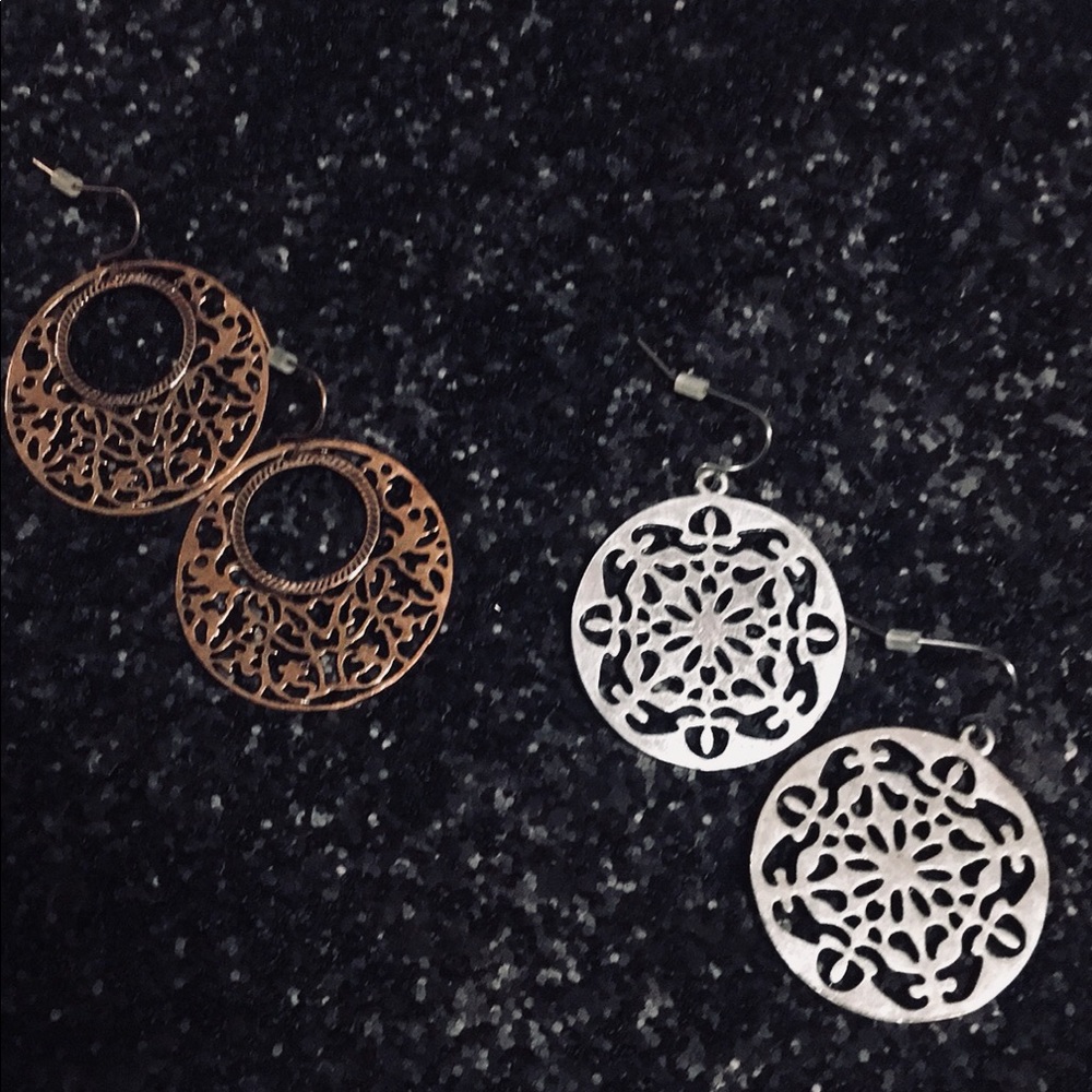Medallion earrings